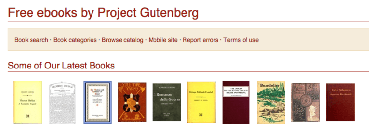 gutenberg free books