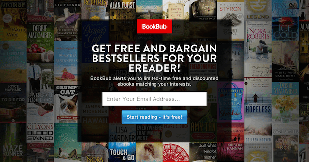 free kindle books bookbub