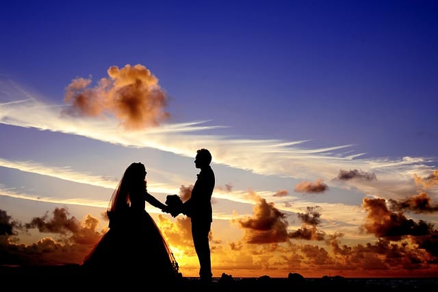 wedding sunset