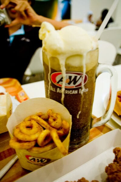 A&W root beer float