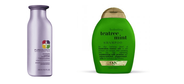 Hydrating shampoo bottles