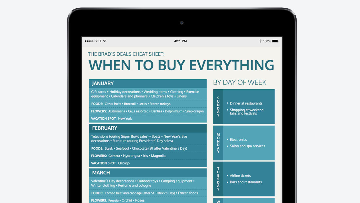 The Best Time to Buy Everything: A Year-Round Guide to Staying Fabulous on a Budget