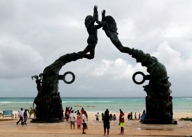 Beach at Playa Del Carmen Mexico