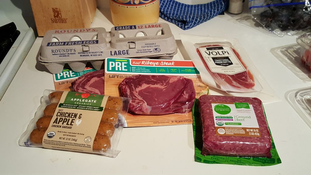 This is what $60 if grass-fed, hormone-free, sulfite-free, and sugar-free meat looks like.
