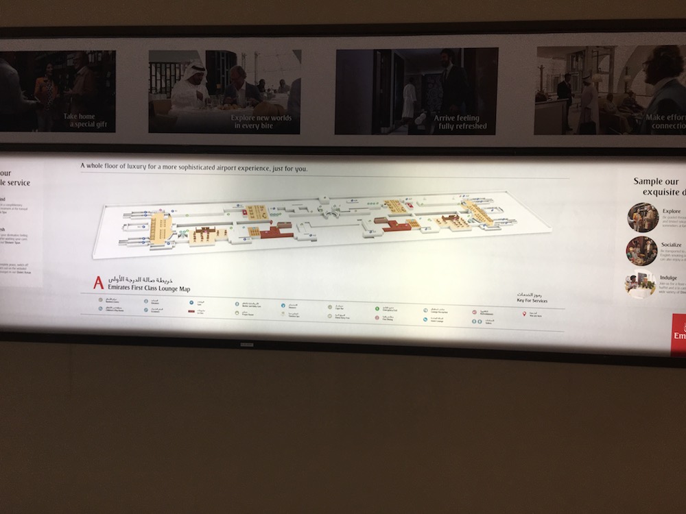 Just your typical First Class Lounge map