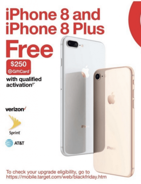 Target iPhone Black Friday ad 2017