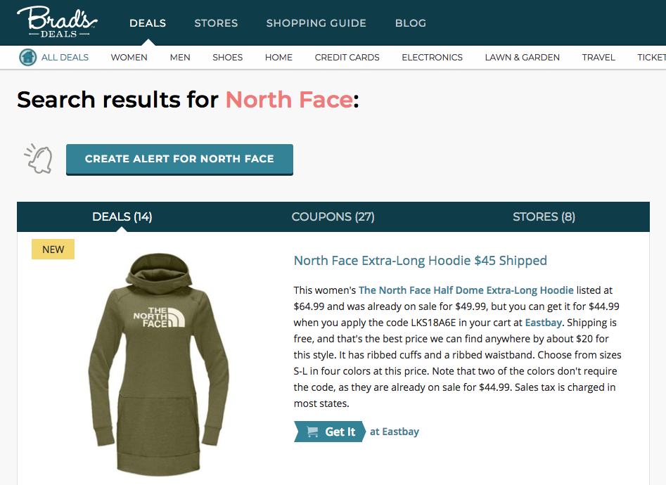 north face coupon code november 2018