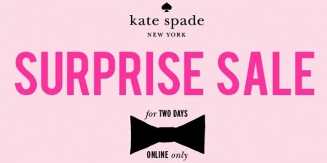 Kate Spade surprise sale ad