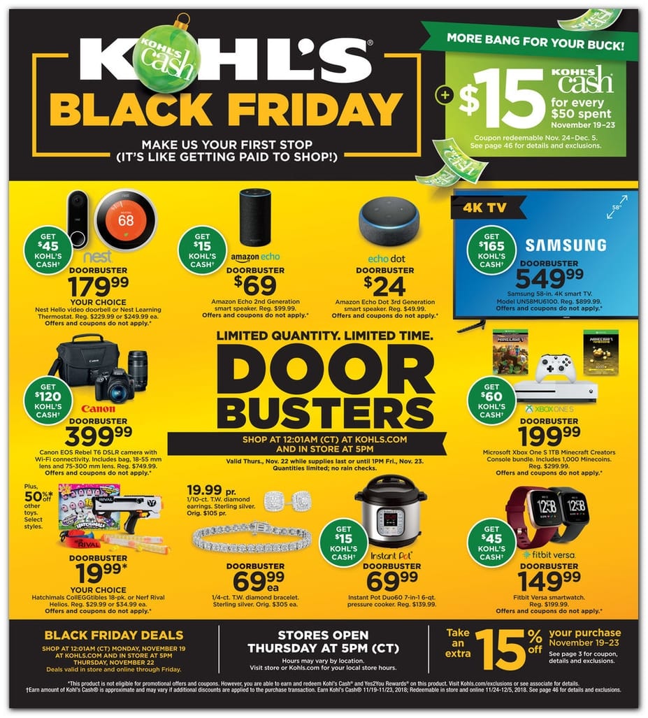 15 Best Kohl's Black Friday Doorbuster Deals for 2018
