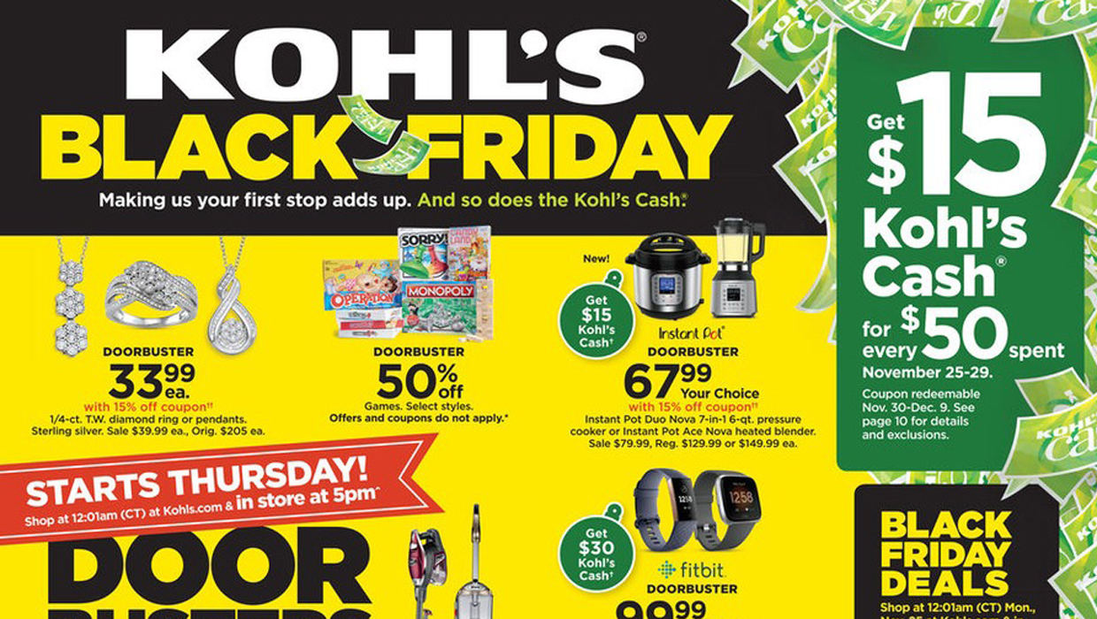 kohls black friday luggage