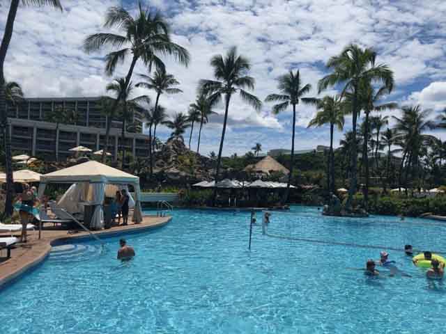 the pool at the Waldorf Astoria in Hawaii