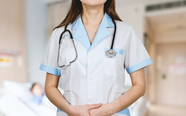 woman nurse standing