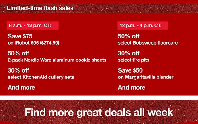 target flash sales