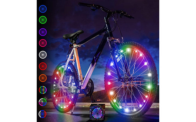 activ life LED bike lights on tires