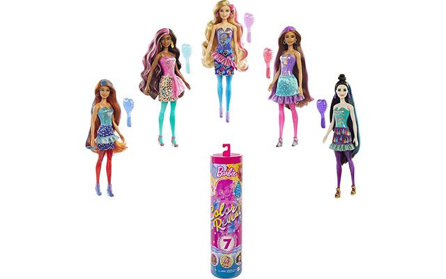 color reveal barbie dolls