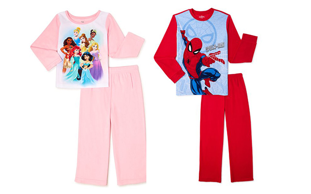 disney and spiderman pajamas