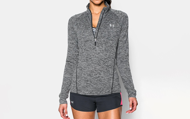 womens under armour half zip